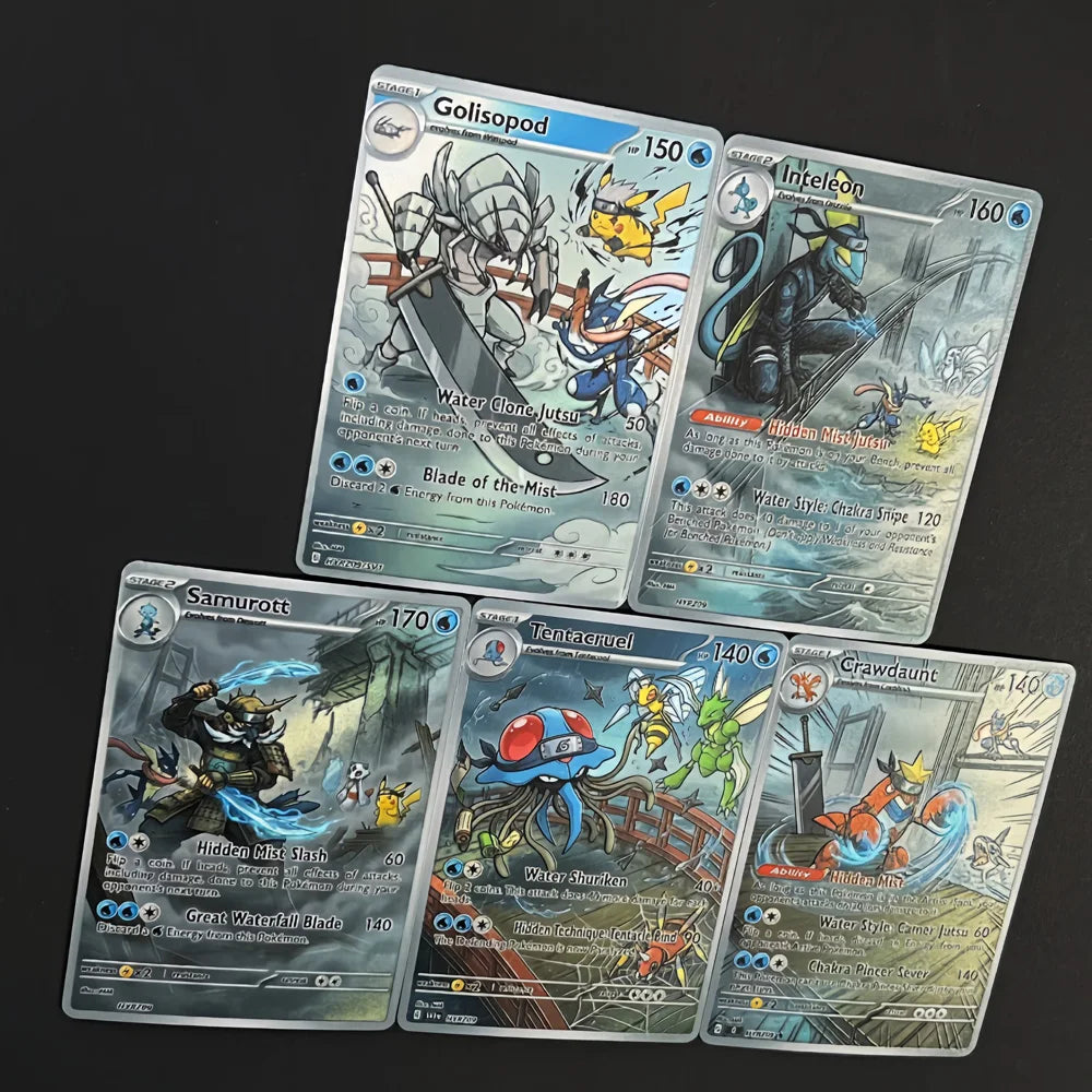 Hidden Mist Bridge - Naruto x Pokémon - Fan Art Card Set