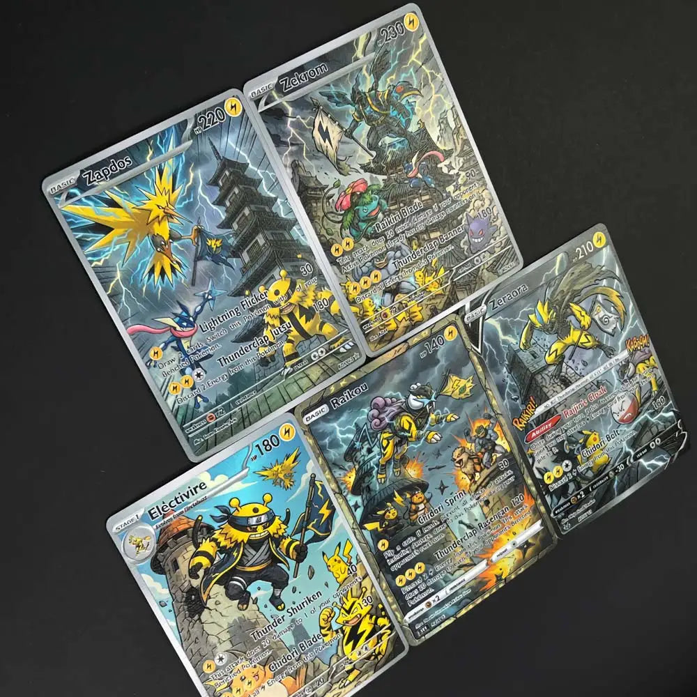 Lightning Fortress - Naruto x Pokémon - Fan Art Card Set