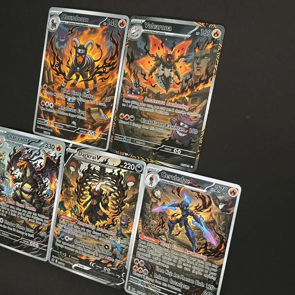 Inferno Awakening - Naruto x Pokémon - Fan Art Card Set