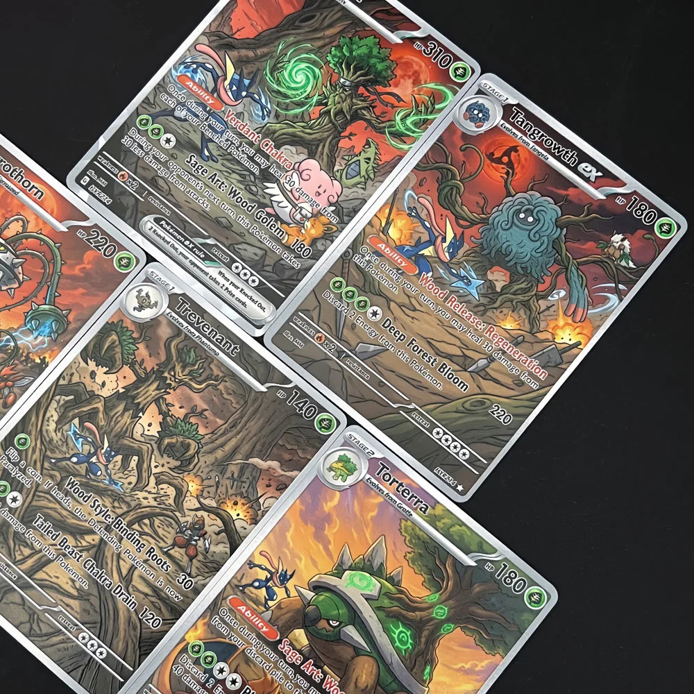 Wood Scroll - Naruto x Pokémon - Fan Art Card Set