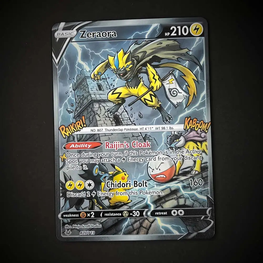 Lightning Fortress - Naruto x Pokémon - Fan Art Card Set