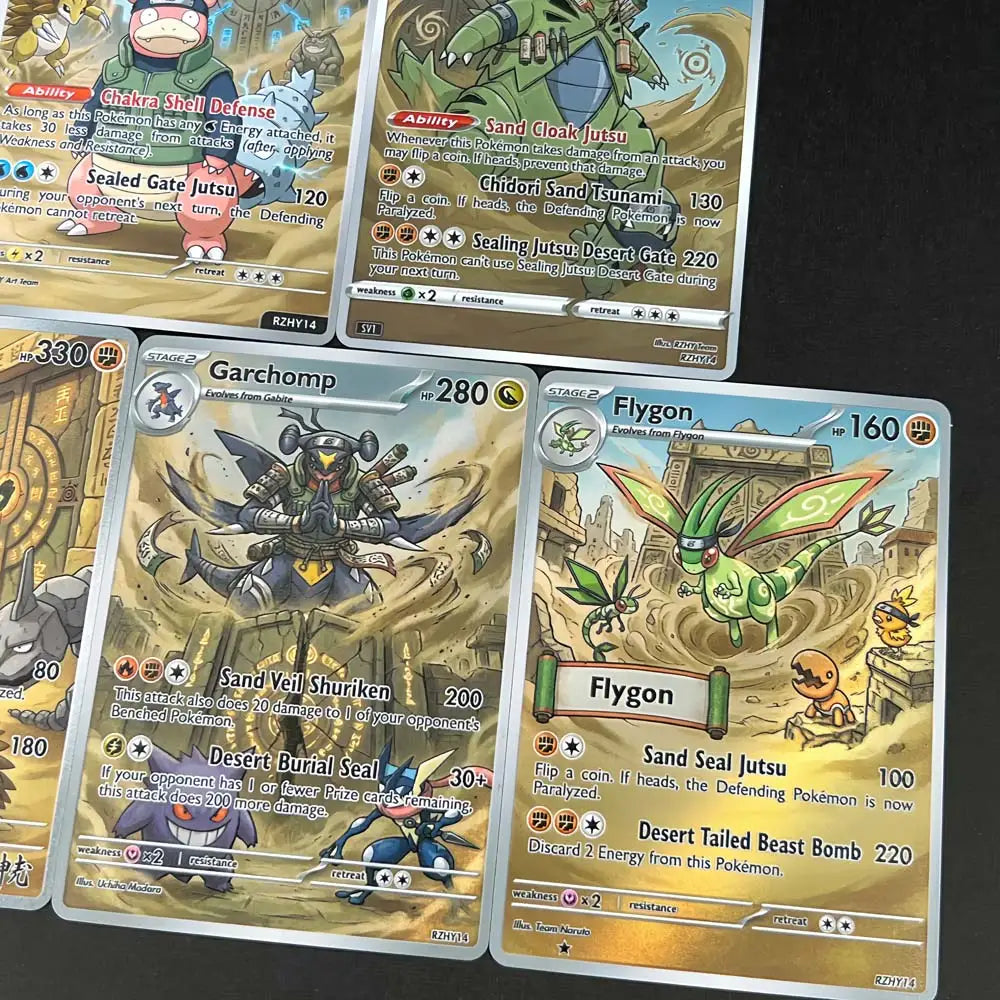 Sunagakure Gate - Naruto x Pokémon - Fan Art Card Set