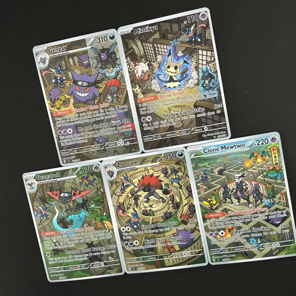 Shadow Clone Dojo - Naruto x Pokémon - Fan Art Card Set