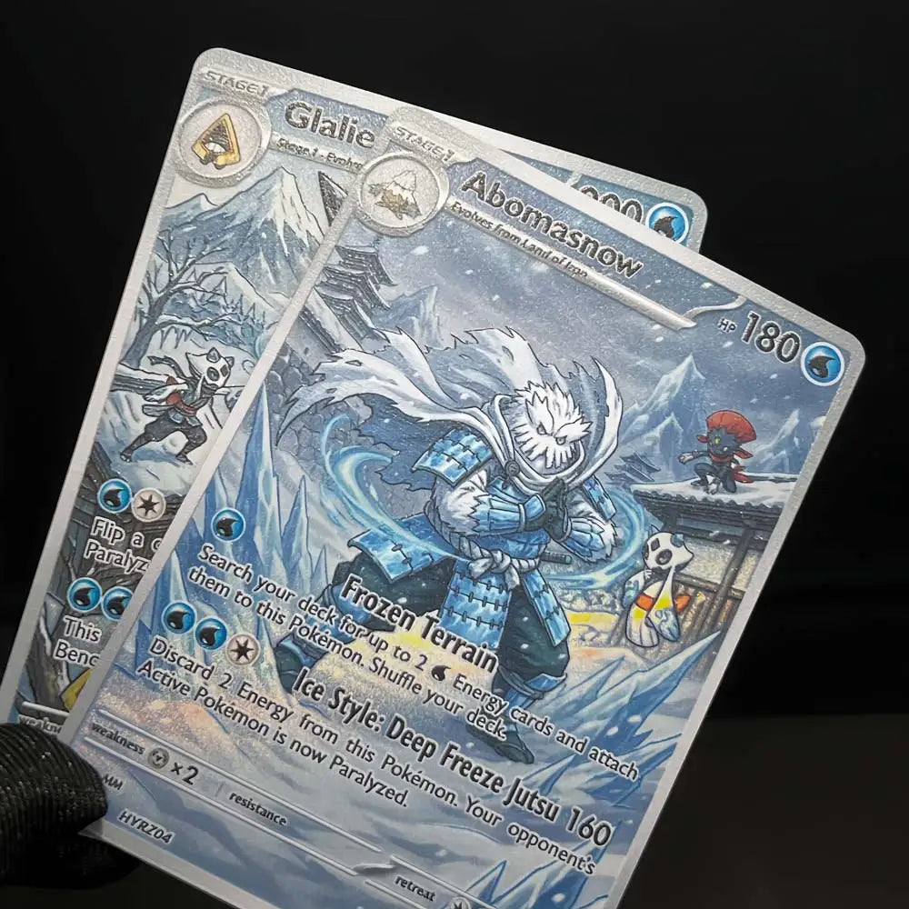 Yukigakure - Snow Village - Naruto x Pokémon - Fan Art Card Set