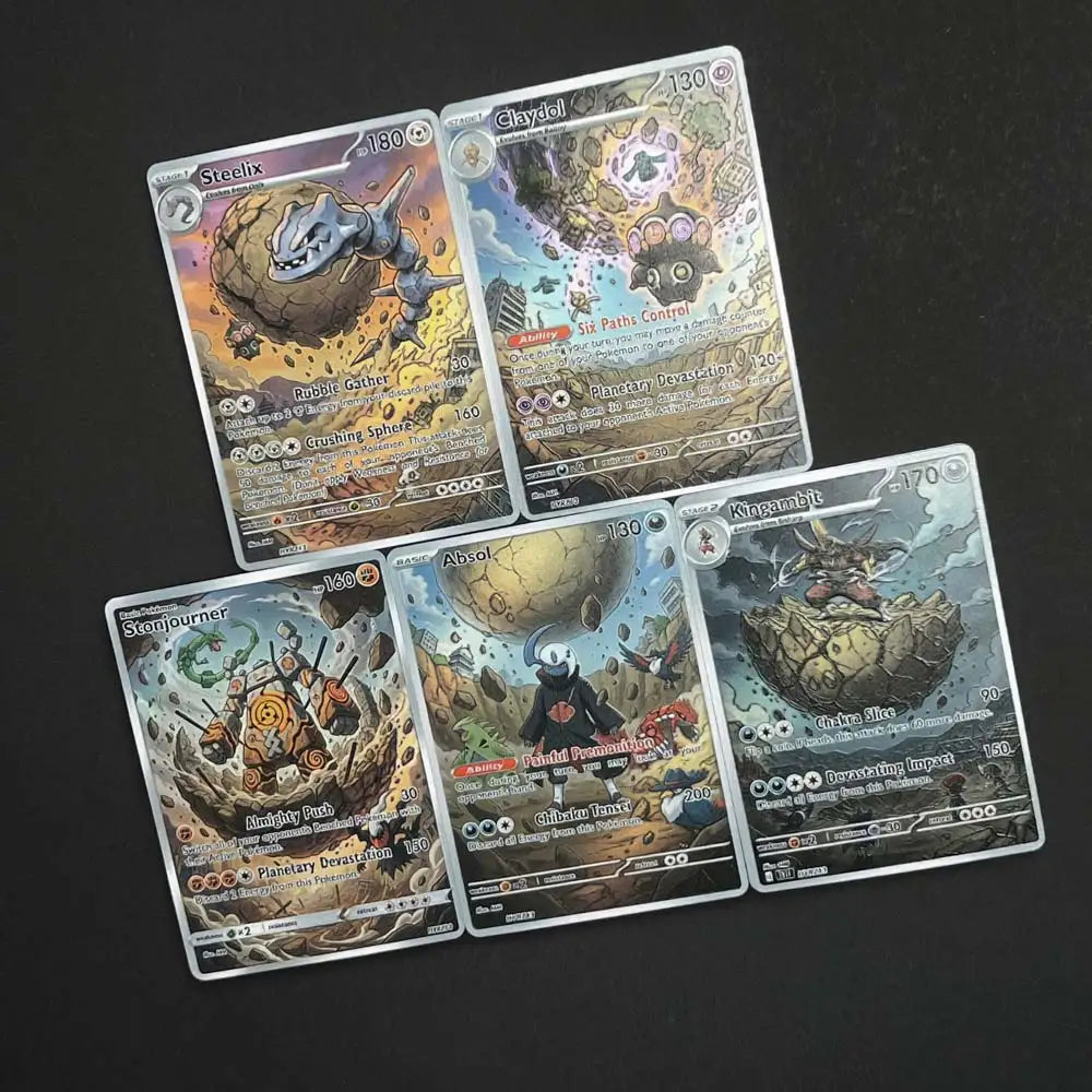 Chibaku Tensei (Planetary Devestation) - Naruto x Pokémon - Fan Art Card Set