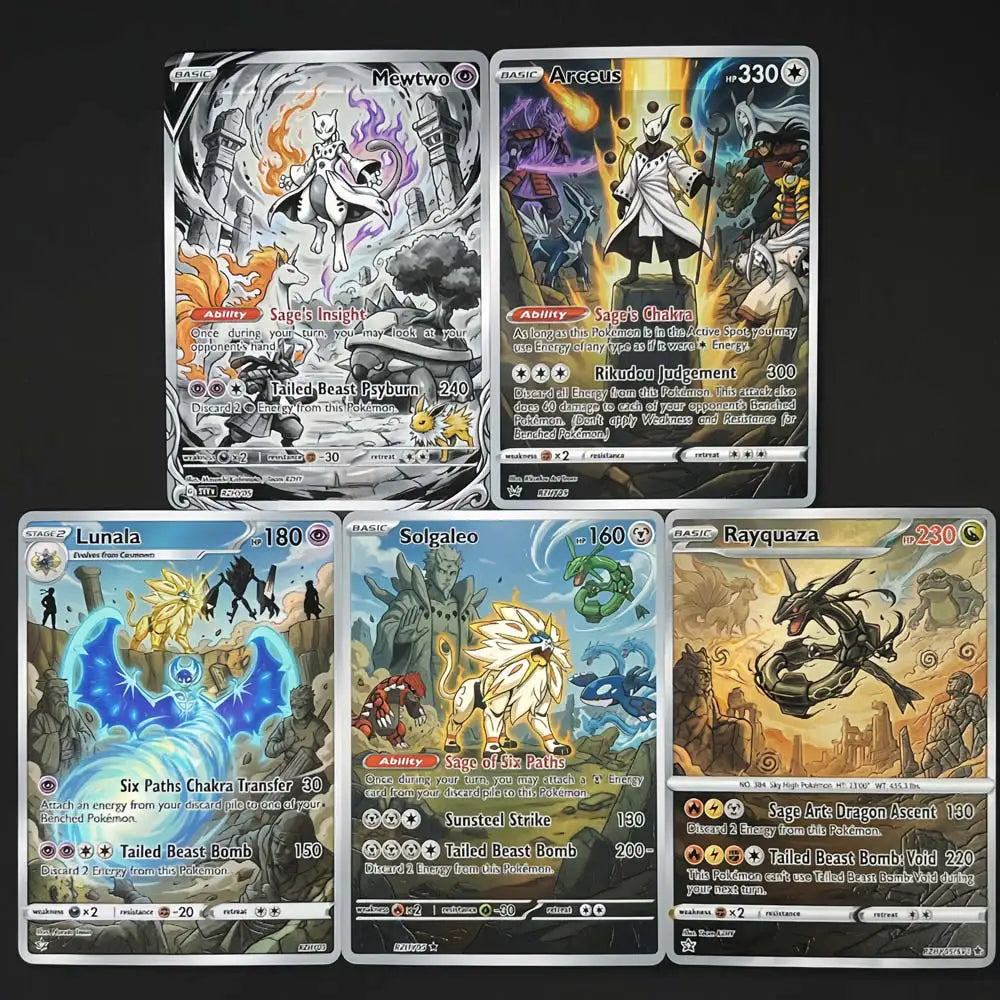 Sage of the Six Paths - Naruto x Pokémon - Fan Art Card Set
