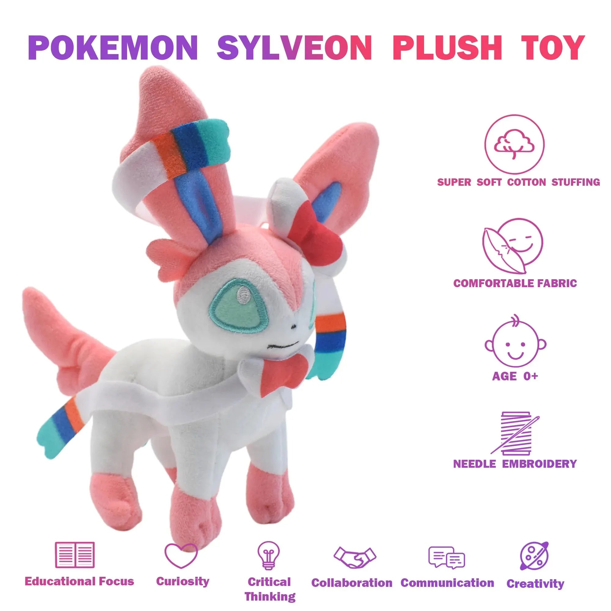 Pokemon Plushie - Eeveelutions & Shinies - 9 Types - (NO Eevee, Jolteon or Flareon)