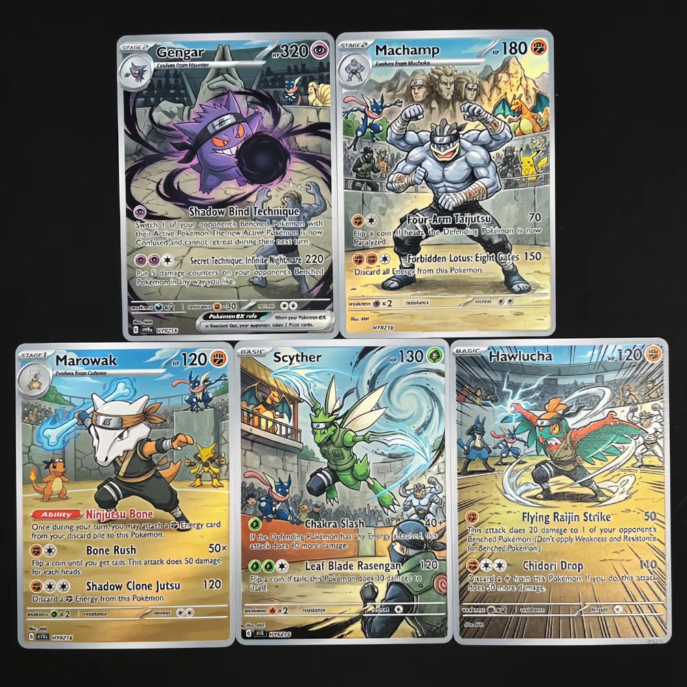 Chunin Exams - Naruto x Pokémon - Fan Art Card Set