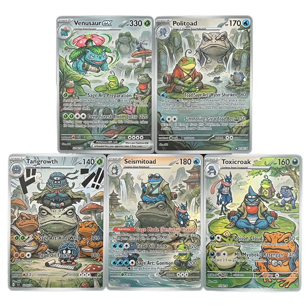 Sage Art - Naruto x Pokémon - Fan Art Card Set