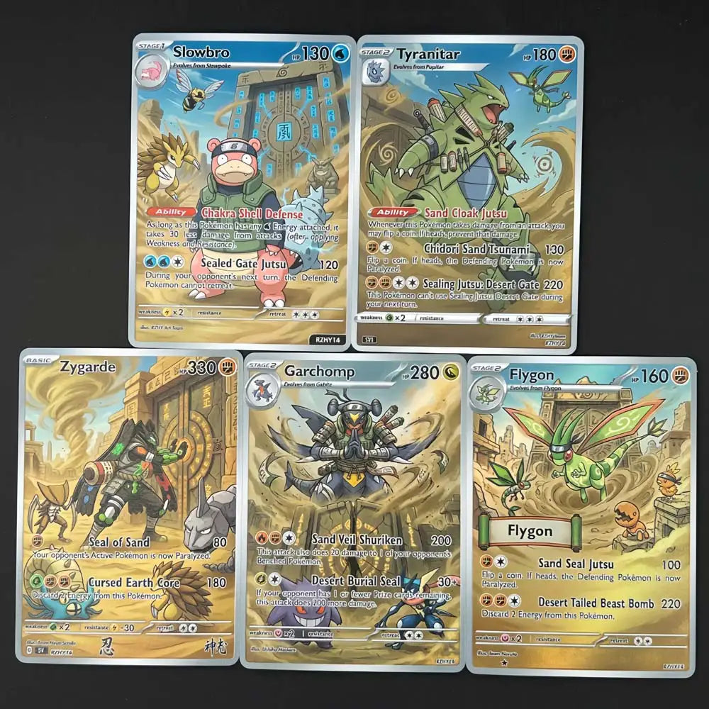 Sunagakure Gate - Naruto x Pokémon - Fan Art Card Set