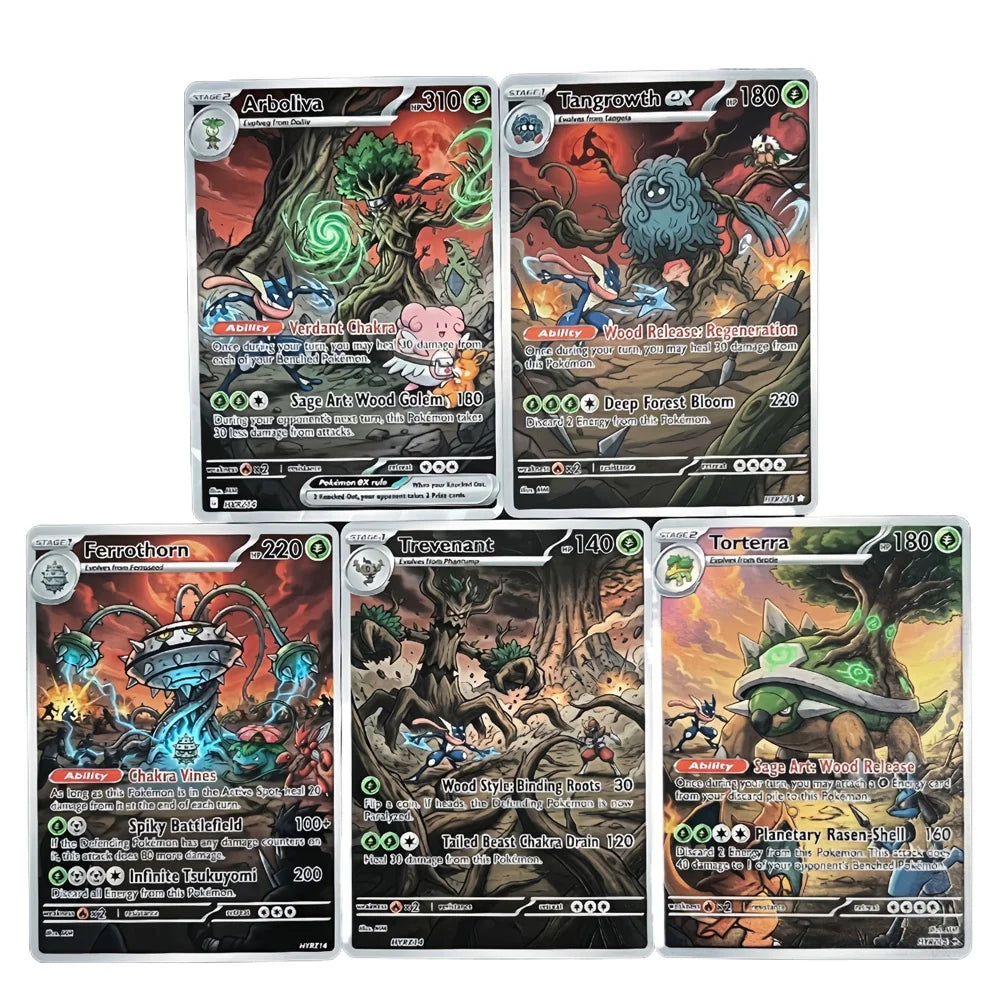 Wood Scroll - Naruto x Pokémon - Fan Art Card Set