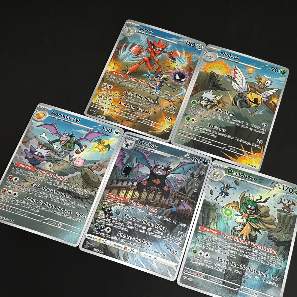 Bridge Battle - Naruto x Pokémon - Fan Art Card Set