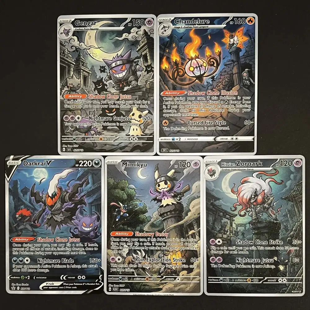 Night Stalker - Naruto x Pokémon - Fan Art Card Set