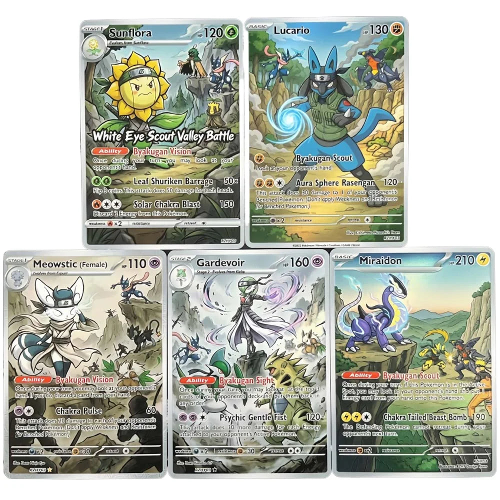 Scout Valley - Naruto x Pokémon - Fan Art Card Set