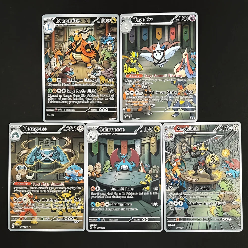 Kage Summit - Naruto x Pokémon - Fan Art Card Set