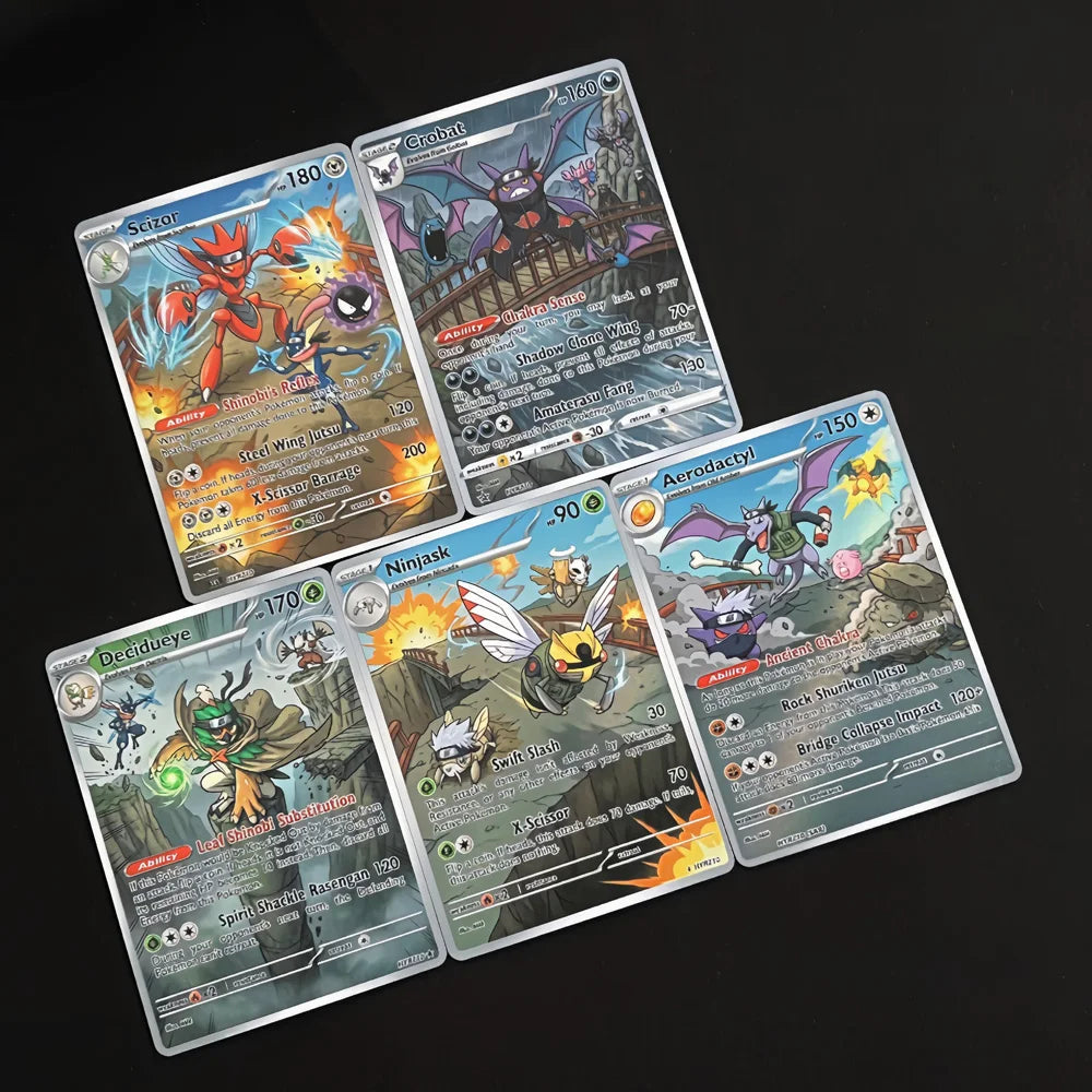 Bridge Battle - Naruto x Pokémon - Fan Art Card Set