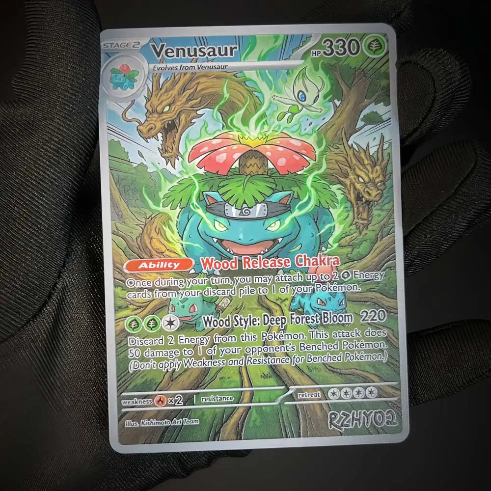 Wood Forest Guardians - Naruto x Pokémon - Fan Art Card Set