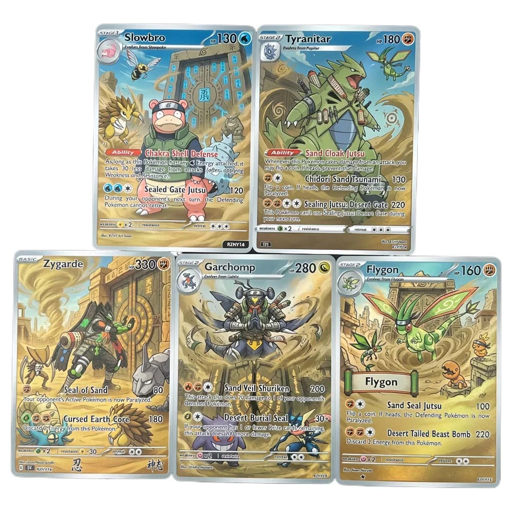 Sunagakure Gate - Naruto x Pokémon - Fan Art Card Set