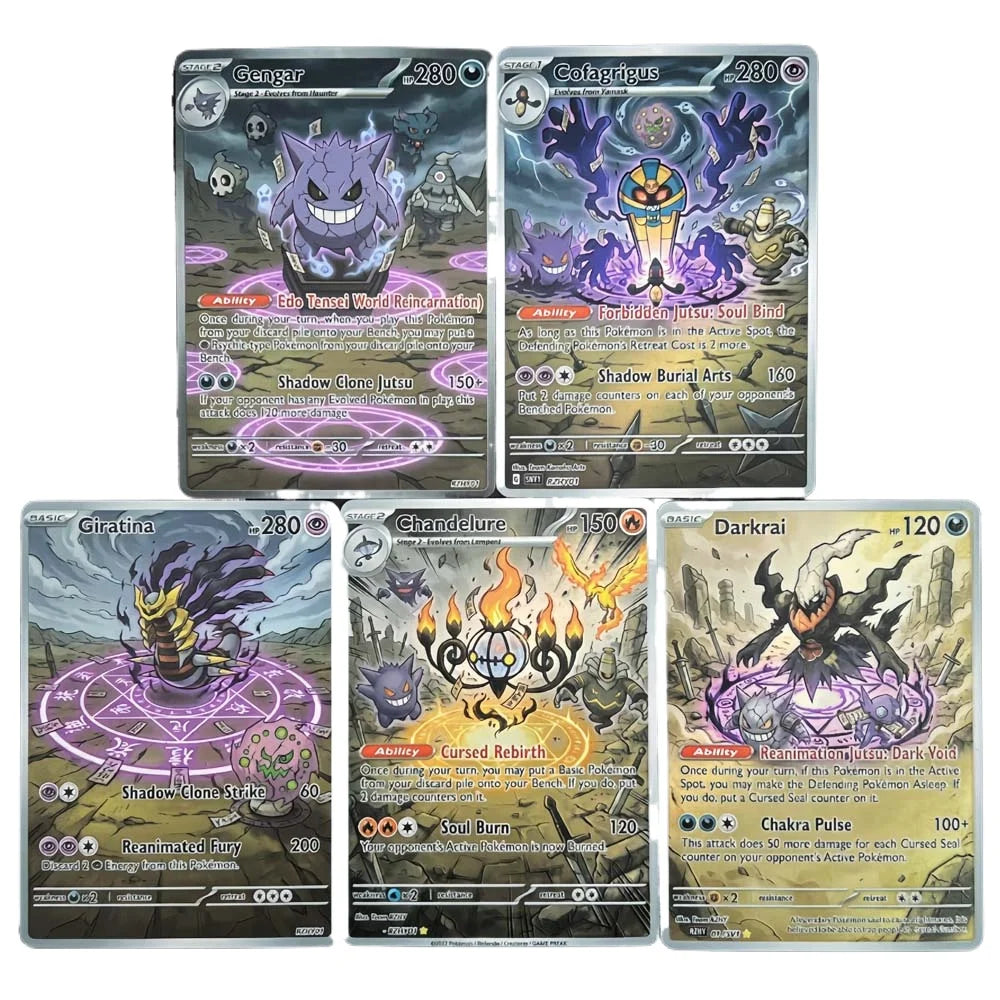 Reanimation Jutsu - Naruto x Pokémon - Fan Art Card Set