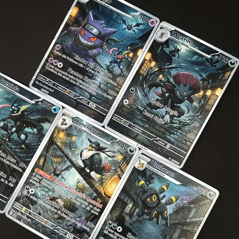 Shadow Assassins - Naruto x Pokémon - Fan Art Card Set