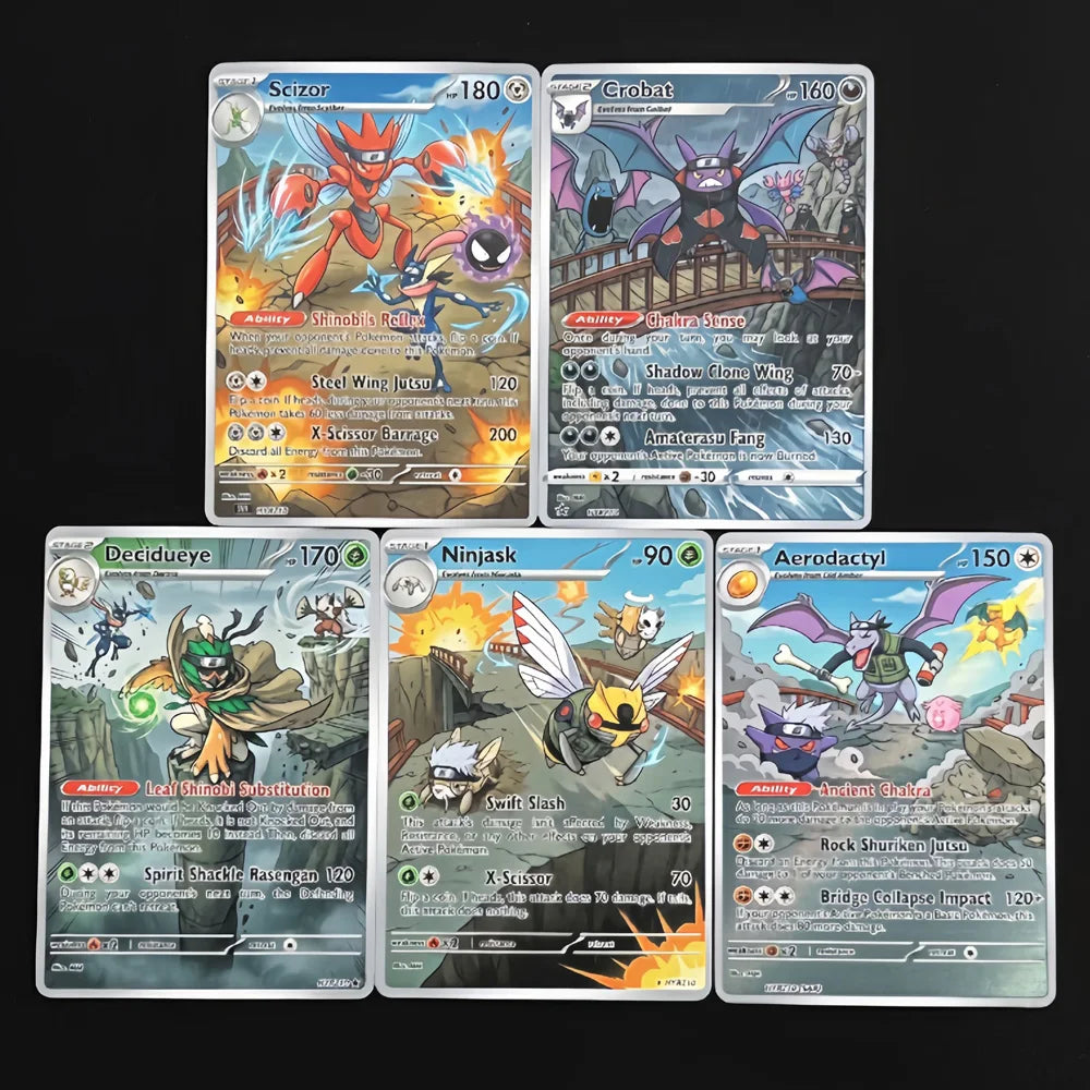 Bridge Battle - Naruto x Pokémon - Fan Art Card Set