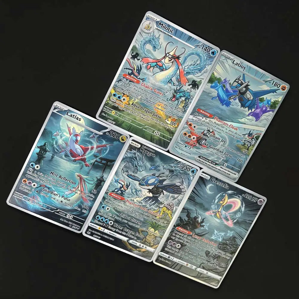Phantom Lake - Naruto x Pokémon - Fan Art Card Set