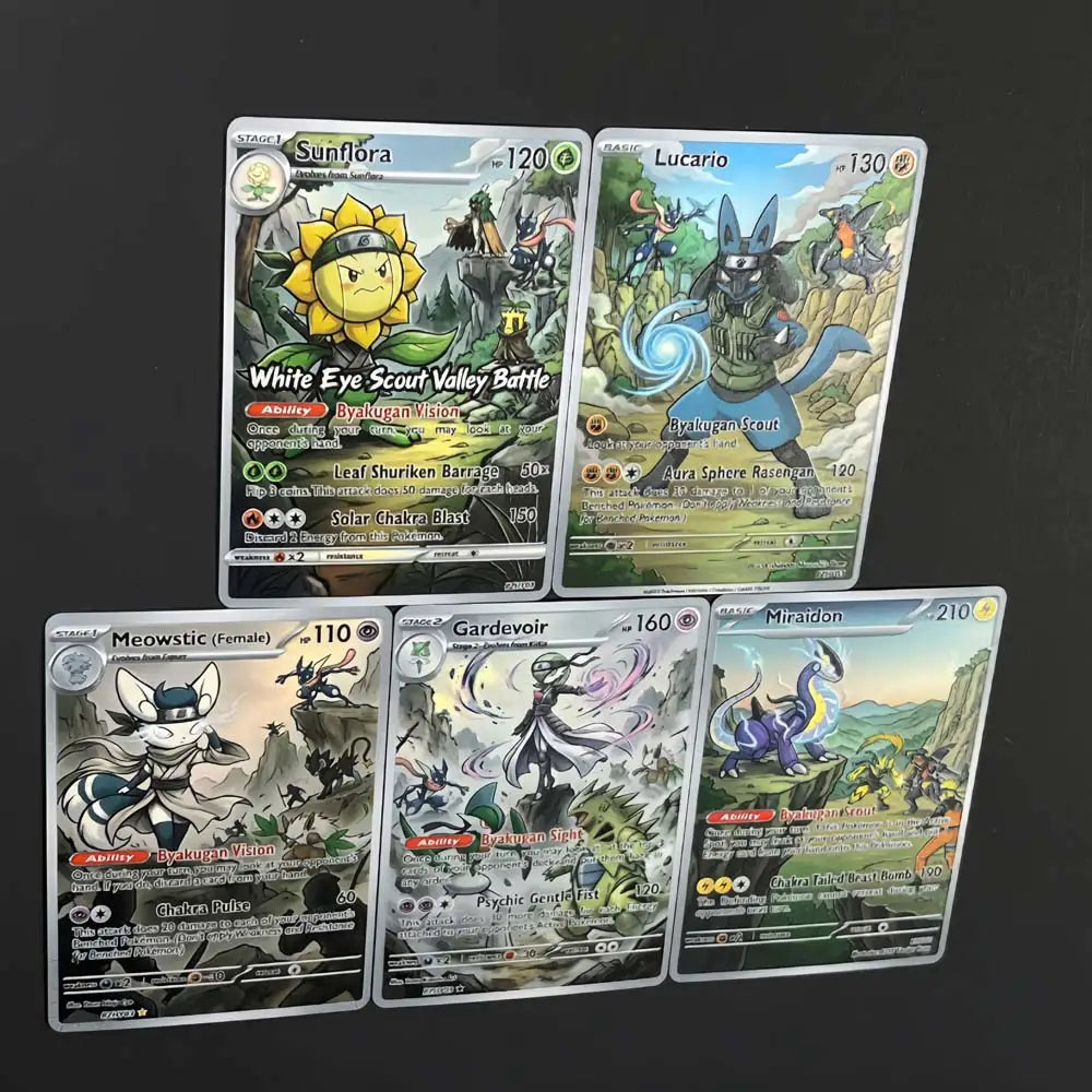 Scout Valley - Naruto x Pokémon - Fan Art Card Set