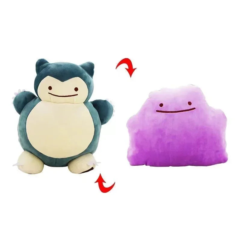 Pokemon Plushie - Reversible - Snorlax & Ditto - 2 in 1 - 20CM