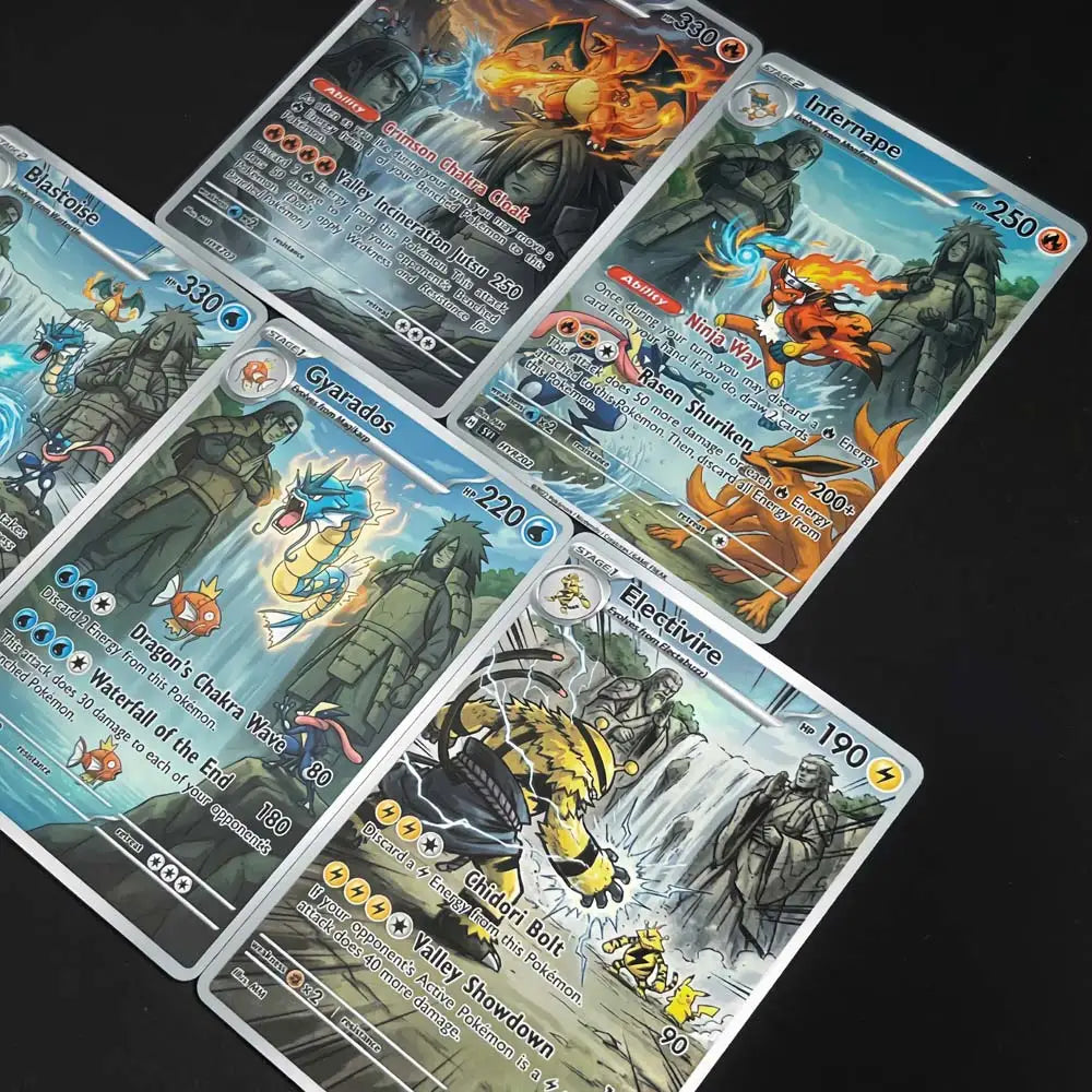 Final Valley - Naruto x Pokémon - Fan Art Card Set