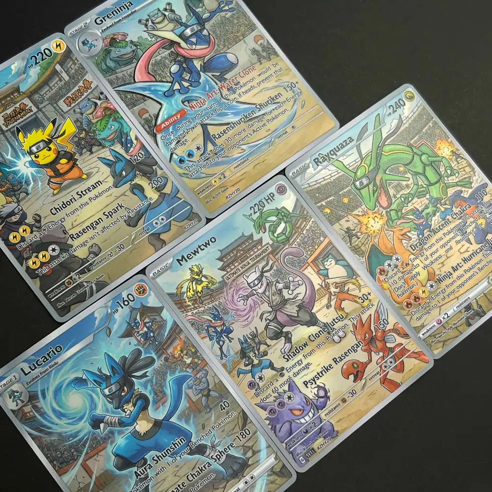 Ultimate Ninja Tournament - Naruto x Pokémon - Fan Art Card Set
