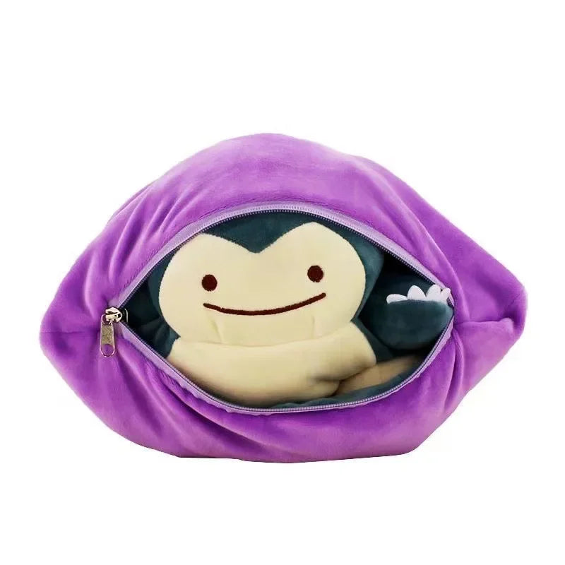 Pokemon Plushie - Reversible - Snorlax & Ditto - 2 in 1 - 20CM