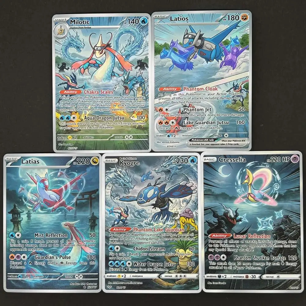 Phantom Lake - Naruto x Pokémon - Fan Art Card Set