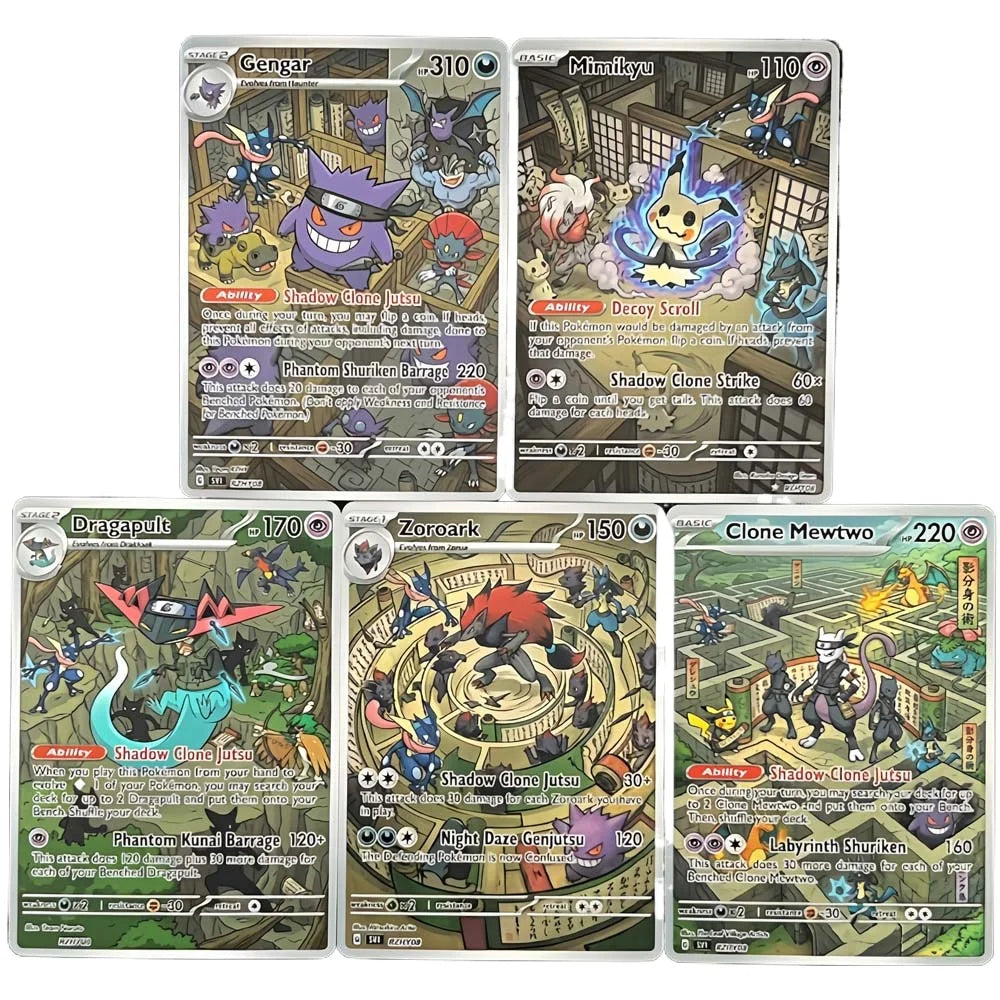 Shadow Clone Dojo - Naruto x Pokémon - Fan Art Card Set