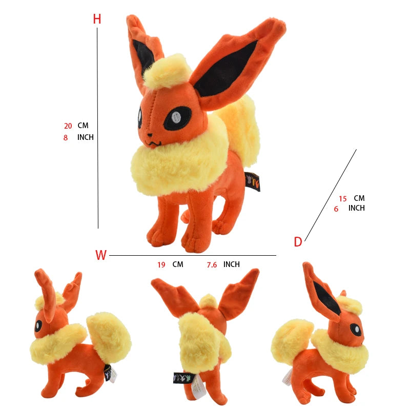 Pokemon Plushie - Eeveelutions - 4 Types (Eevee, Jolteon & Flareon ONLY)