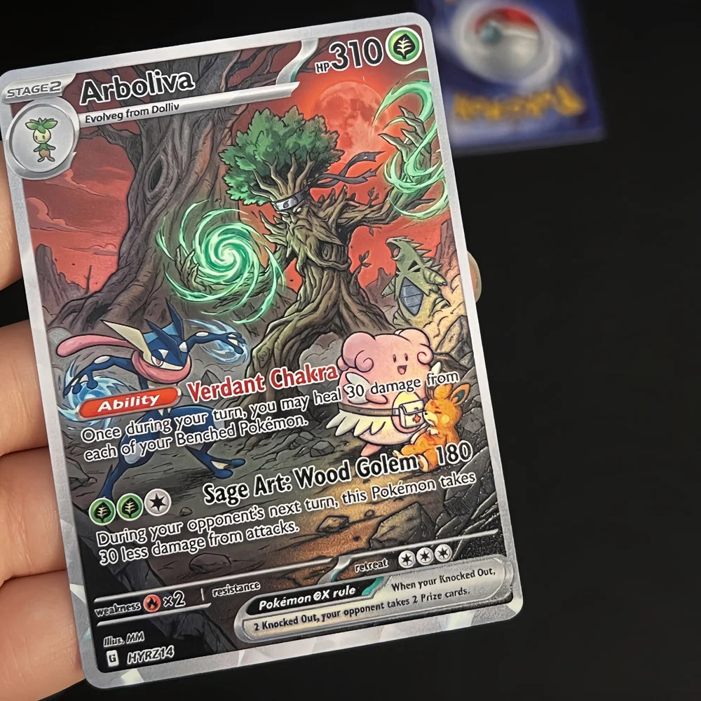 Wood Scroll - Naruto x Pokémon - Fan Art Card Set