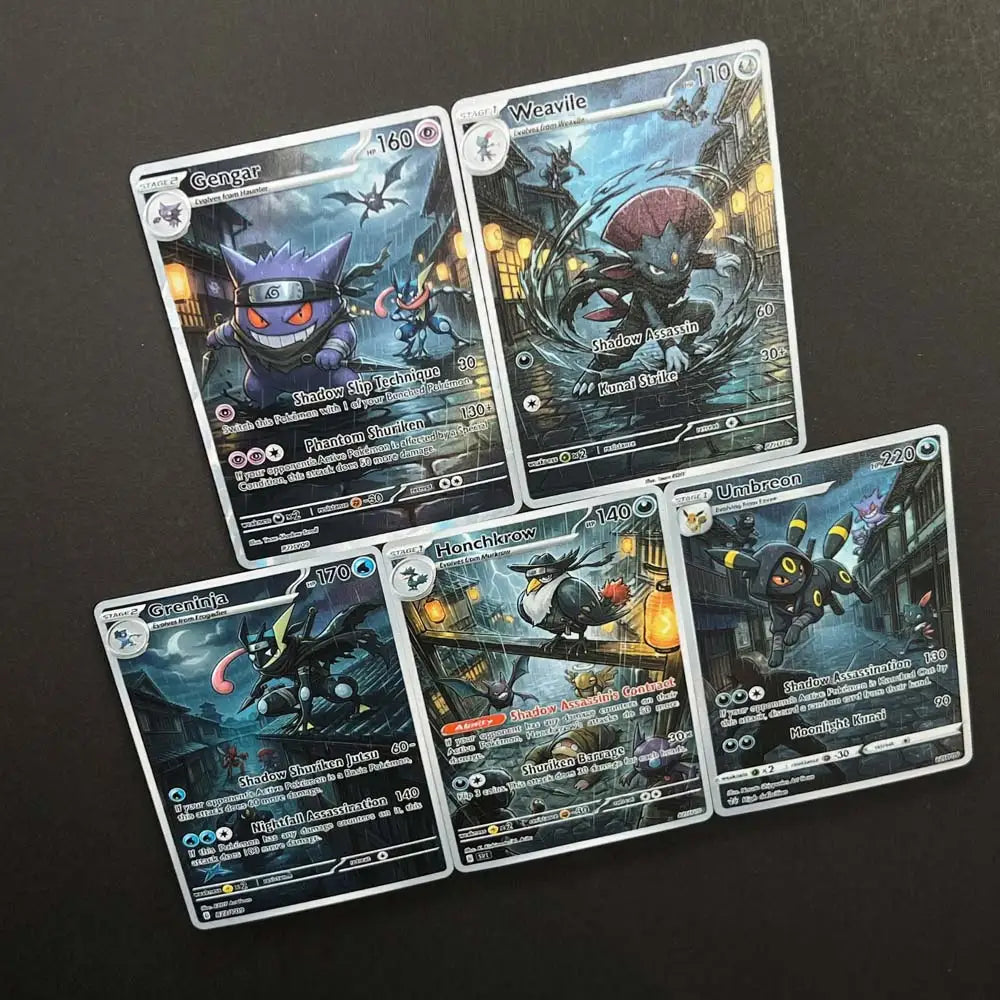 Shadow Assassins - Naruto x Pokémon - Fan Art Card Set