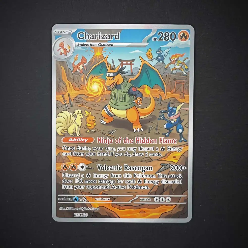 Volcano Guardians - Naruto x Pokémon - Fan Art Card Set