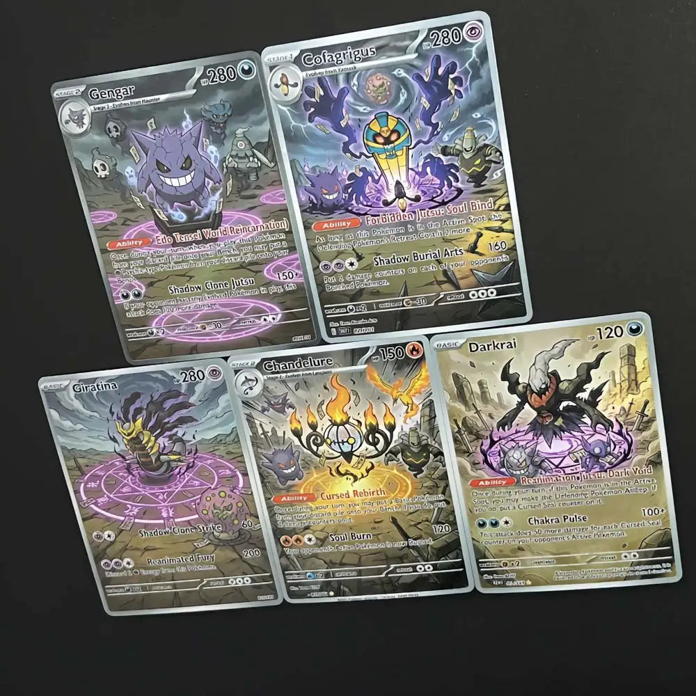 Reanimation Jutsu - Naruto x Pokémon - Fan Art Card Set