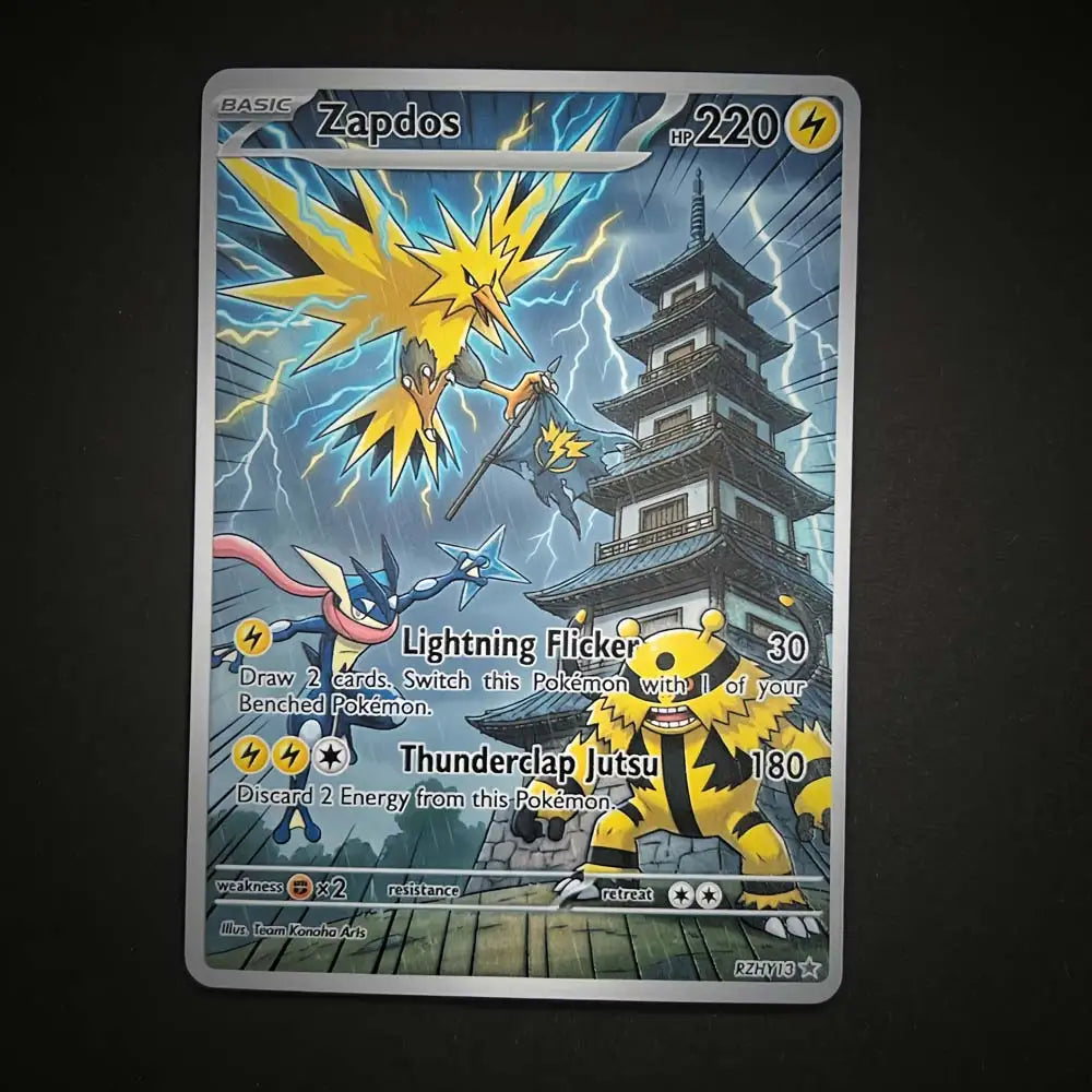 Lightning Fortress - Naruto x Pokémon - Fan Art Card Set