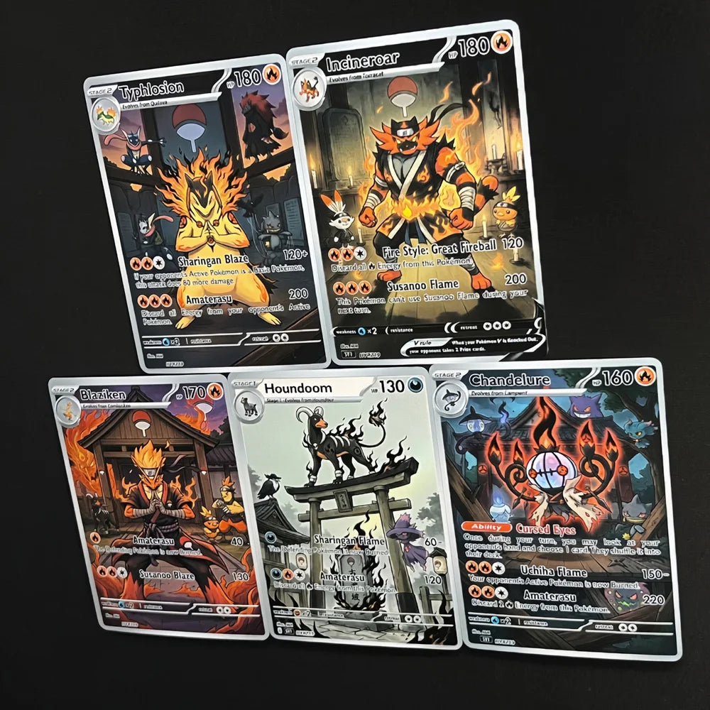 Blazing Dojo - Naruto x Pokémon - Fan Art Card Set