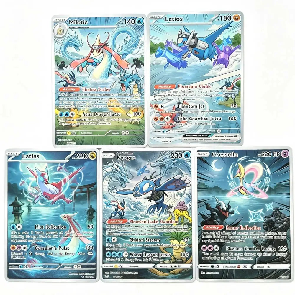 Phantom Lake - Naruto x Pokémon - Fan Art Card Set
