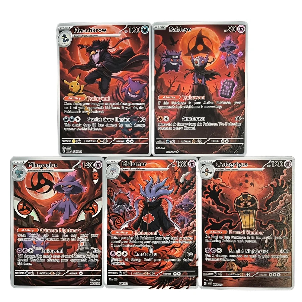 Infinite Tsukuyomi - Naruto x Pokémon - Fan Art Card Set