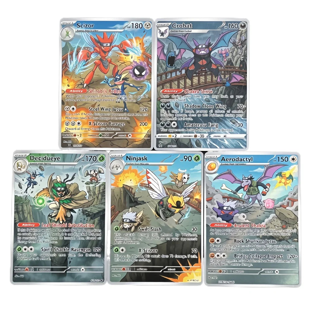 Bridge Battle - Naruto x Pokémon - Fan Art Card Set