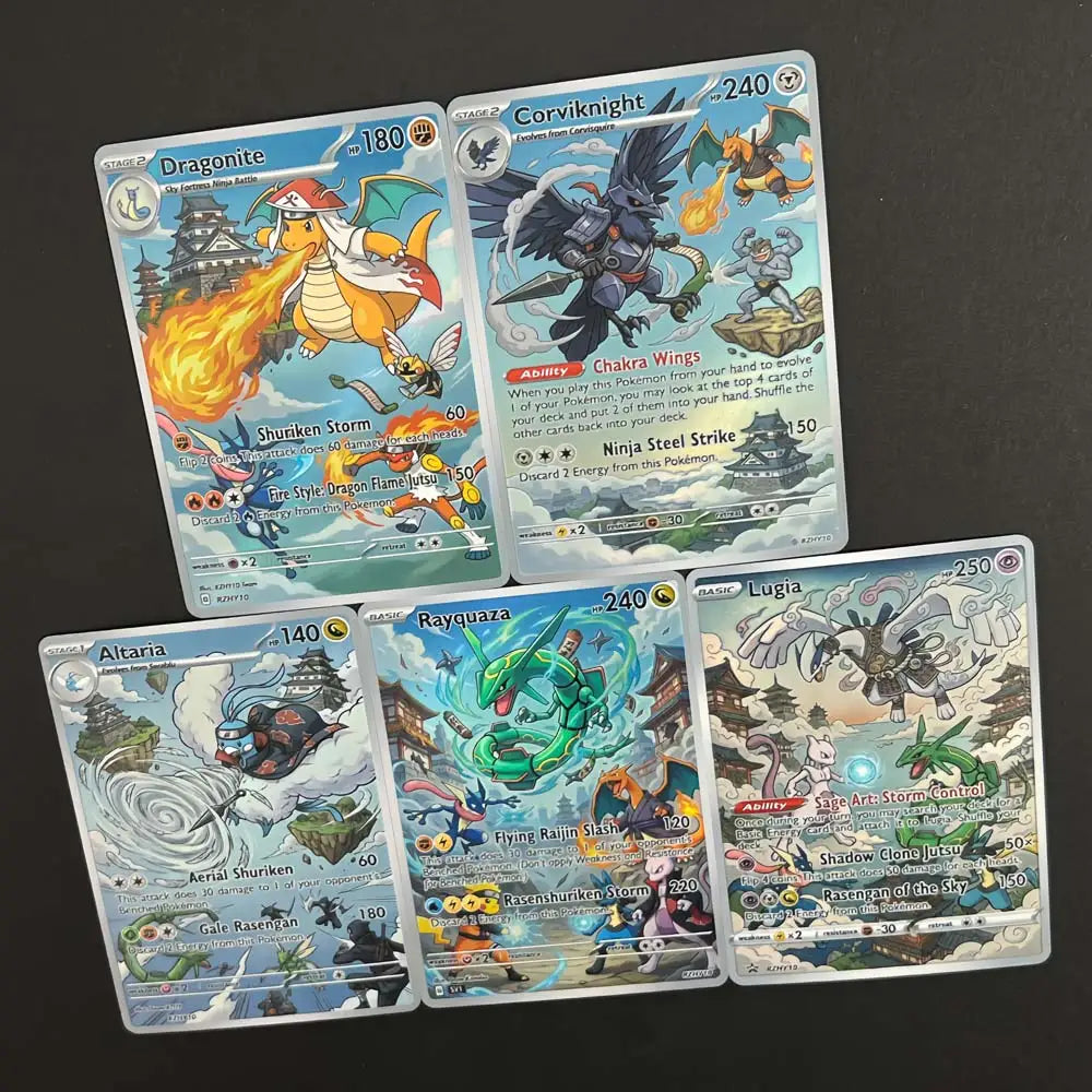Sky Guardians - Naruto x Pokémon - Fan Art Card Set