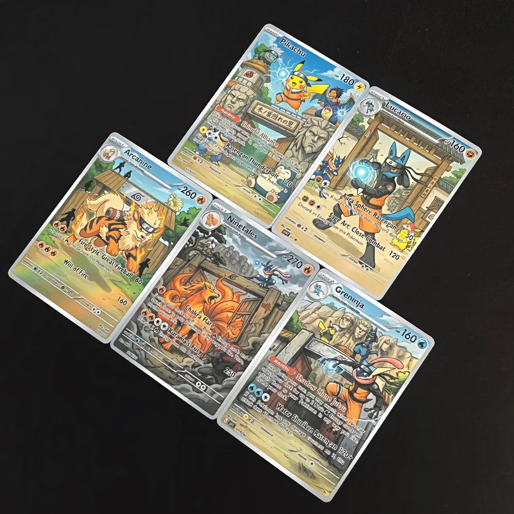 Konoha Gate - Naruto x Pokémon - Fan Art Card Set