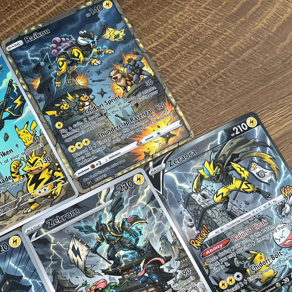 Lightning Fortress - Naruto x Pokémon - Fan Art Card Set