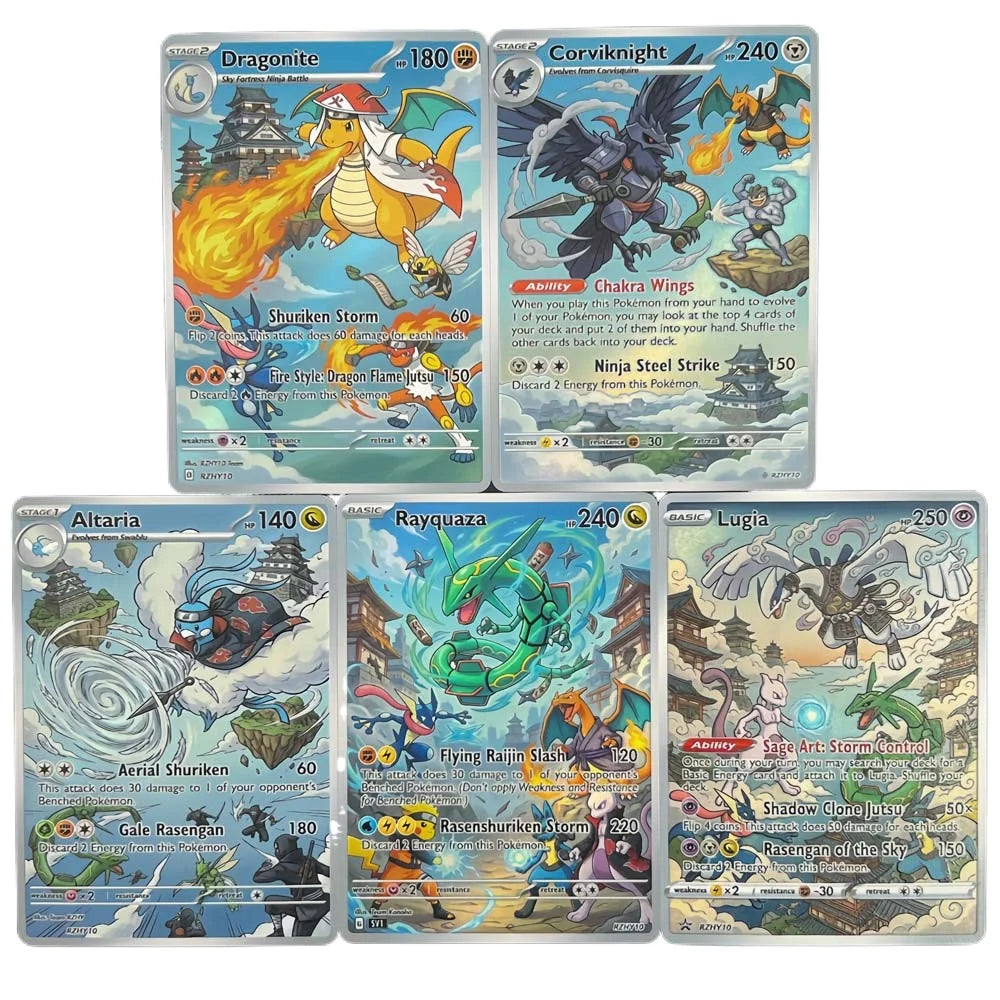 Sky Guardians - Naruto x Pokémon - Fan Art Card Set
