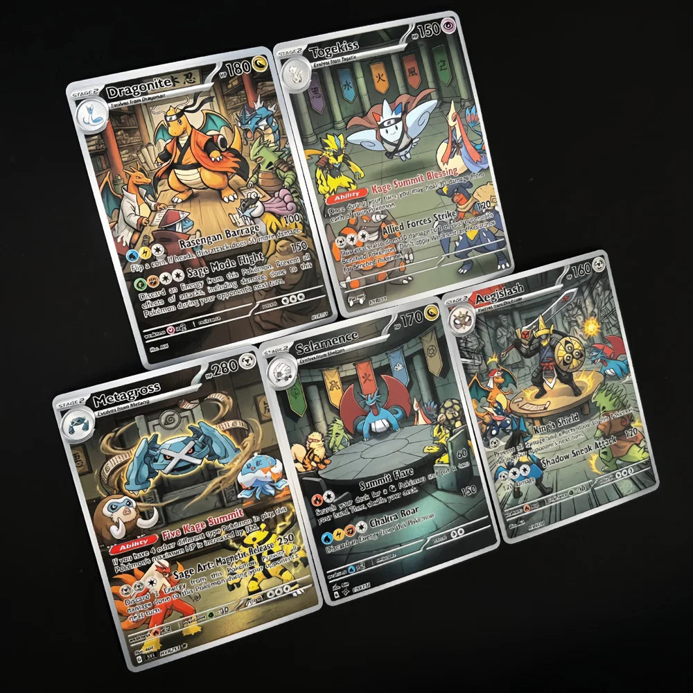 Kage Summit - Naruto x Pokémon - Fan Art Card Set