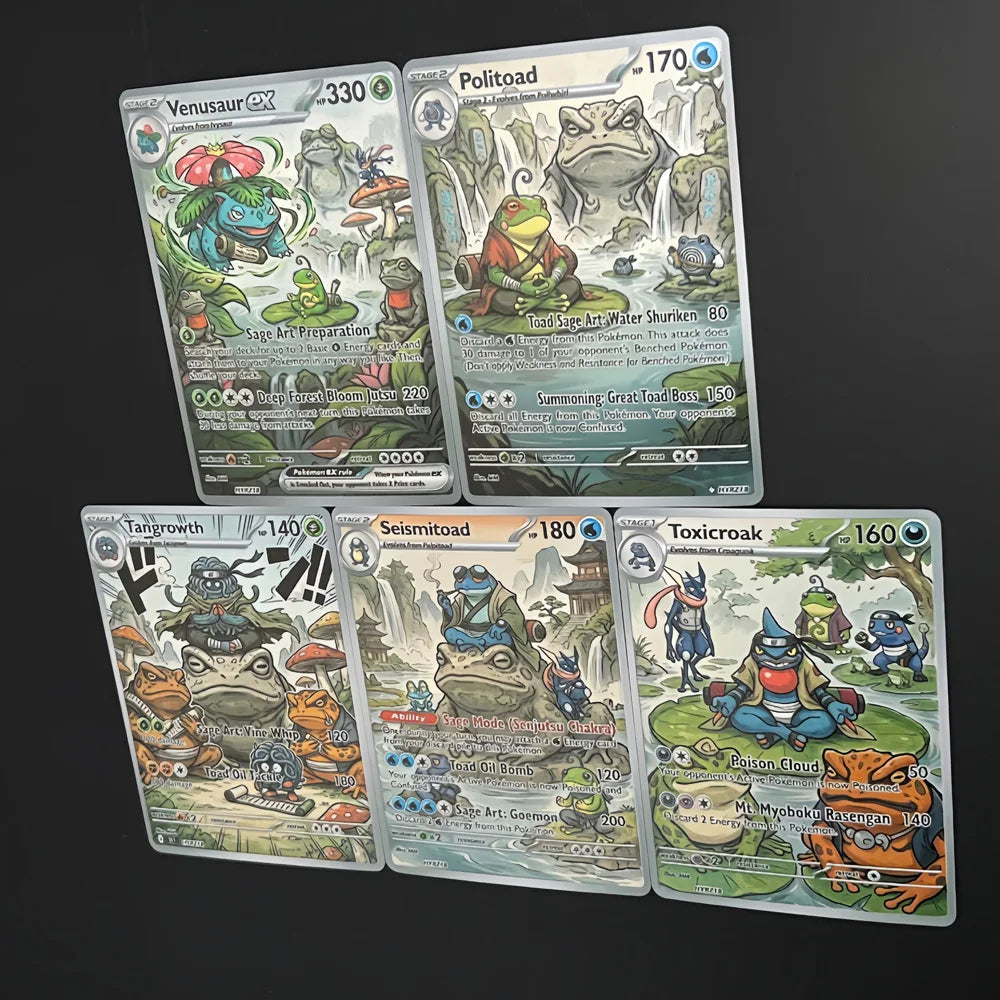 Sage Art - Naruto x Pokémon - Fan Art Card Set