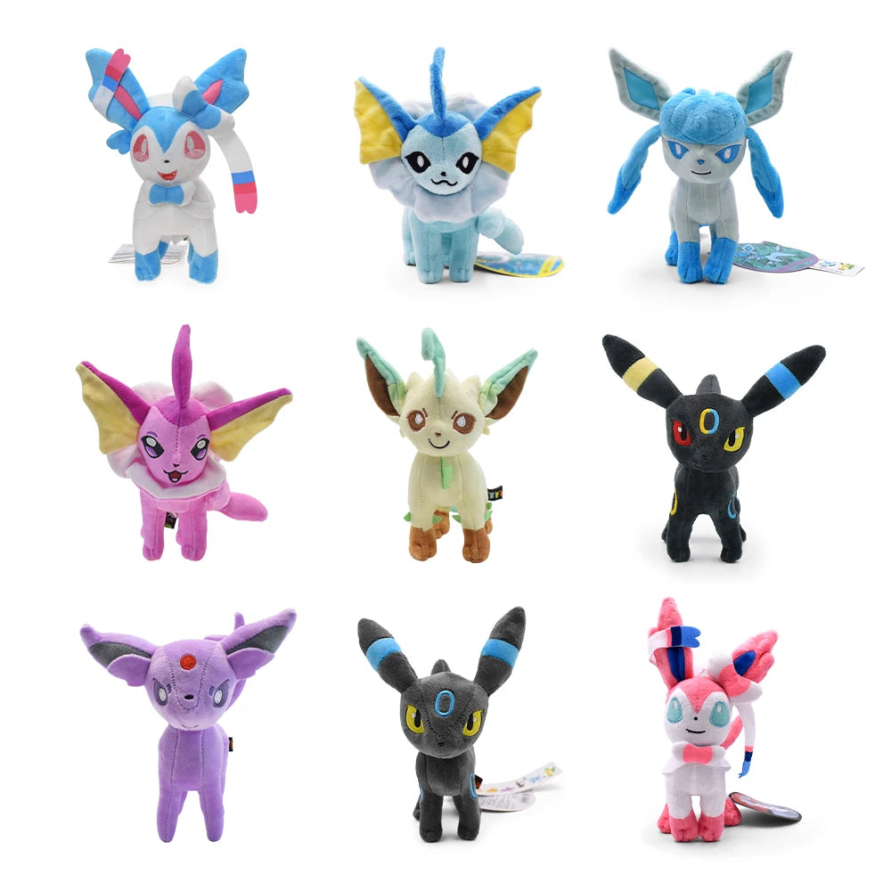 Pokemon Plushie - Eeveelutions & Shinies - 9 Types - (NO Eevee, Jolteon or Flareon)